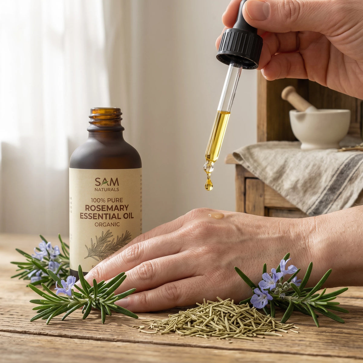 SAM Naturals Rosemary Essential Oil